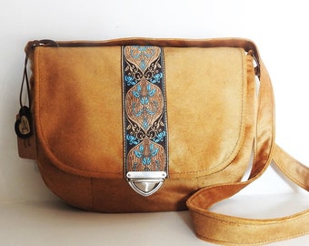 Crossbody medieval bag / renaissence purse / boho bag / victorian bag