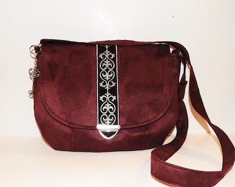 Crossbody medieval bag / victorian purse / gothic bag / victorian bag