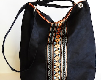 Ethno zak / boho tas, tassel tas,