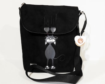 Cute Crossbody bag for girl CAT / messenger bag for youth / handbag for young lady