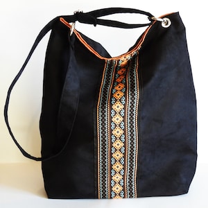 Ethno Sacktasche / Boho Tasche, Quastentasche,