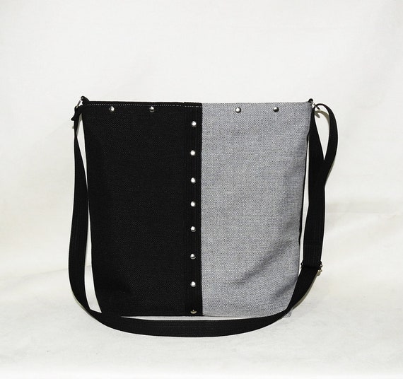 Xlarge Crossbody Messenger Bag / Rock Style Bag / Gothic Purse 