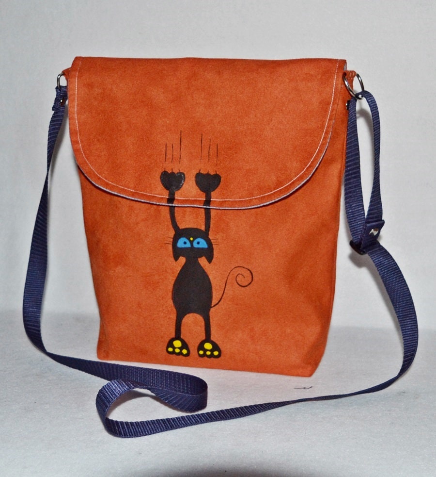 Cute Crossbody Bag for Girl CAT / Messenger Bag for Youth / Etsy