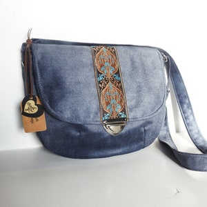 Crossbody medieval bag / renaissence purse / boho bag / victorian bag image 2