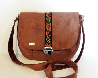 Crossbody bag / ethnic purse / ethno bag / boho  bag / purse boho / folk purse, copper purse