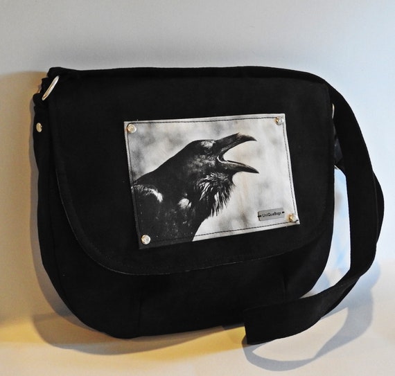 Raven Purse Gothic Purse Crossbody Bag Crossbody Purse Etsy