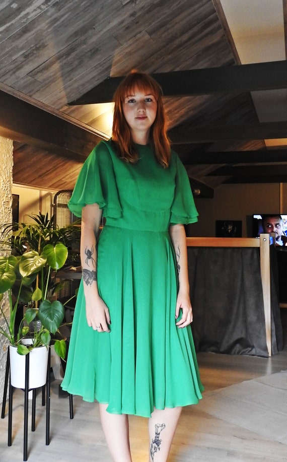 Retro butterfly shop dress