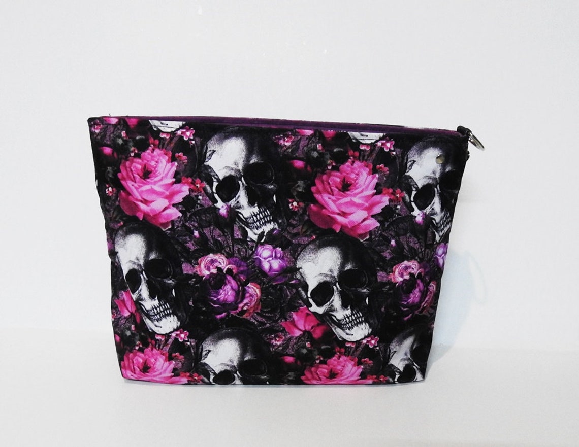 Xlarge Cosmetics Bag / Makeup Bag / Gothic Cosmetic Bag Etsy