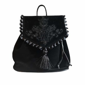 Umhängetasche Wildleder Rock Geschenk  Krähe /  Rabe