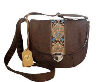Crossbody medieval bag / cosplay purse / boho bag / victorian bag