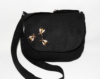 tasche / Umhängetasche mit Insekten / Handtasche mit Bienen