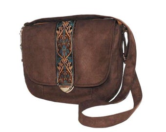 Crossbody medieval bag / victorian purse / boho bag / victorian bag