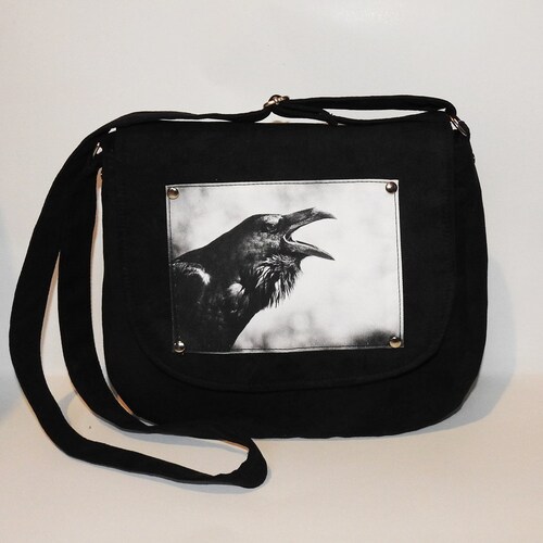 Raven Purse Gothic Purse Crossbody Bag Crossbody Purse Etsy
