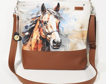 Vintage style purse, Horse purse, Horse bag, boho purse
