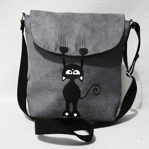 Cute Crossbody bag for girl CAT / messenger bag for youth / handbag for young lady