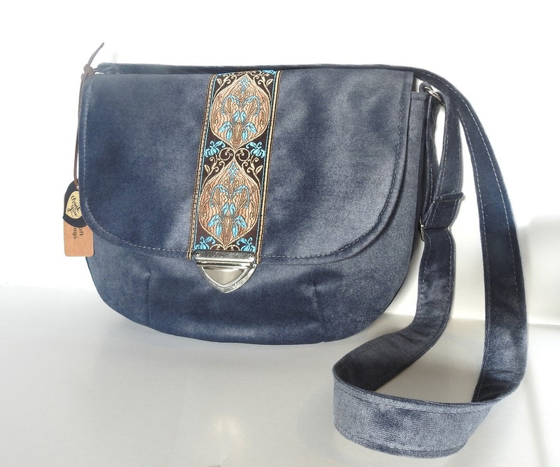 Crossbody medieval bag / renaissence purse / boho bag / victorian bag image 3