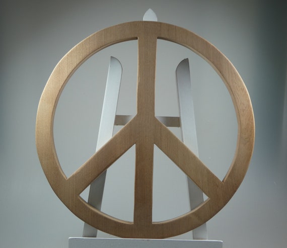 Ähnliche Artikel wie Peace - Zeichen aus Holz - Friedenszeichen auf Etsy