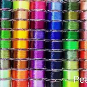 Prewound Embroidery Bobbins Thread Embroidery Machine Thread.40 W Size A,25-144  Colors