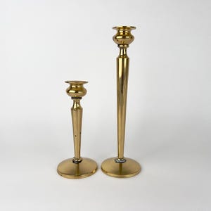 Vintage Brass Candlesticks Holders