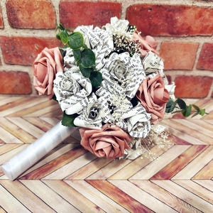 Wizard Inspired Wedding Bouquet | Paper Rose Wedding Bouquet  | Posy Wedding Bouquet | First Anniversary Gift