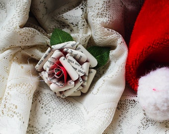 Christmas Rose Ornament | Homeade Christmas Gift | Gift For Her