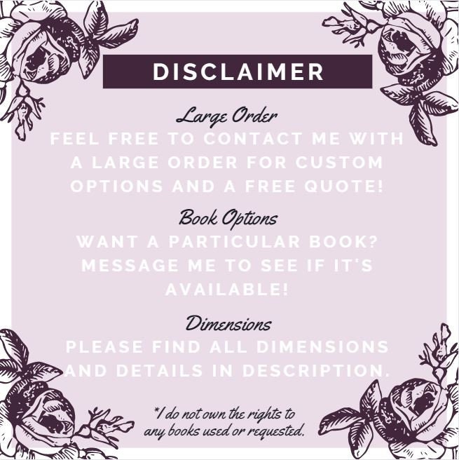 Book Flower Bouquet Book Wedding Bouquet Book Lover Etsy