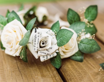 LISTO PARA ENVIAR / El niño que vivió la corona floral nupcial / corona floral / pieza de pelo nupcial