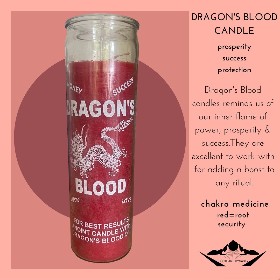 7 DAY Dragon's Blood Candle Etsy