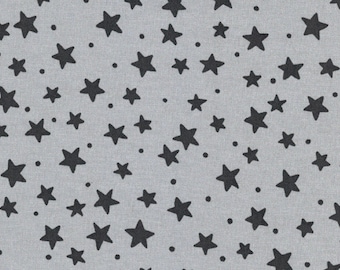 Westfalenstoffe * Tissu en coton * étoiles grises * Ligne Young * Tissu pour enfants