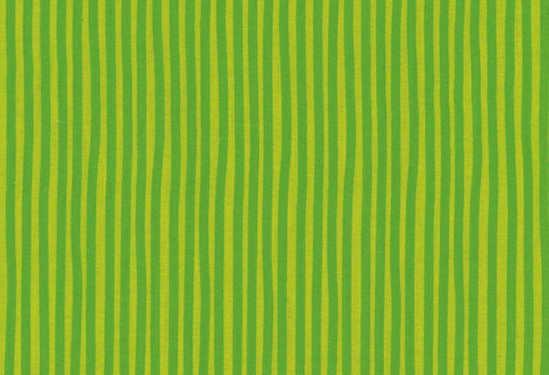 FINDUS COSTUME fabric Westfalenstoffe green stripes organic cotton children's fabric image 1
