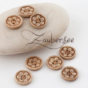 8 coconut buttons 15 mm