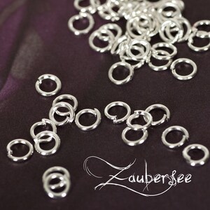 100 Biegeringe light silver 4 mm