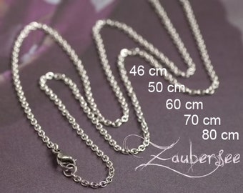 1 stainless steel chain length 46 cm to 80 cm