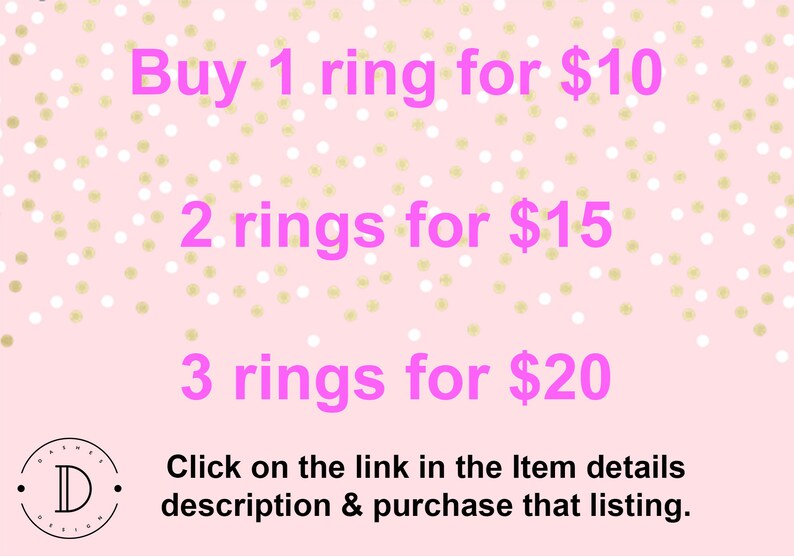Gift for women Simple ring Polka dots minimalist ring