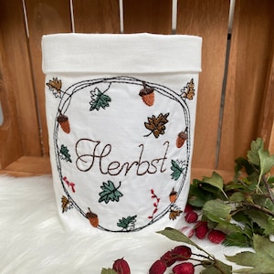 Embroidery file autumn frame multiple sizes