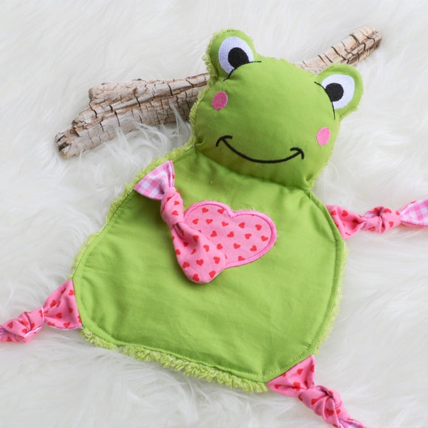 Embroidery file frog ITH frog comforter