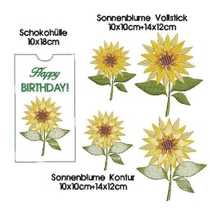 Embroidery file Sunflower