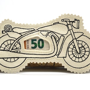 Embroidery file motorcycle ITH filling object wish fulfiller