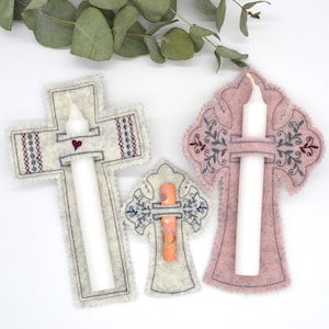 Embroidery file ITH Cross Communion Baptism
