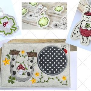 Embroidery file luck lucky charm SET