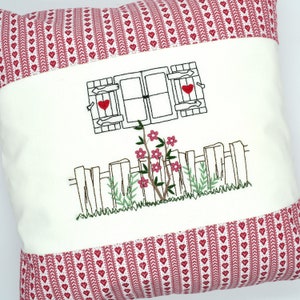 Embroidery file garden fence with window different sizes