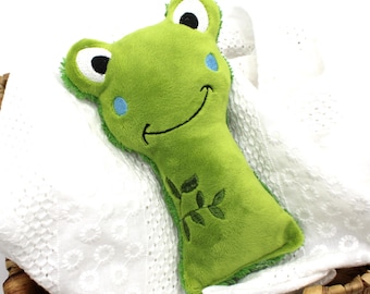 Embroidery file frog ITH rattle cuddly toy
