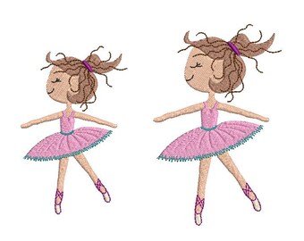 Embroidery file ballerina full embroidery 2 sizes