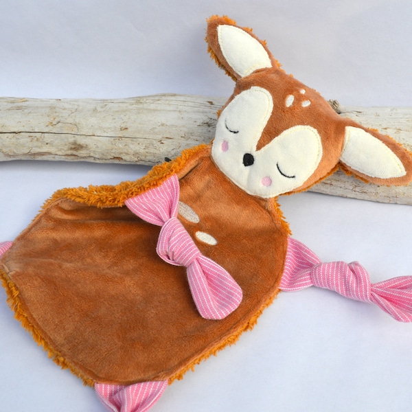 Dossier de broderie ITH doudou faon cerf 18 x 26 cm