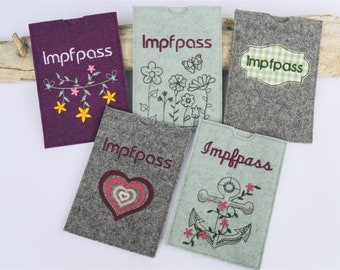 Stickdatei Impfpass Impfpasshülle 8 Motive SET