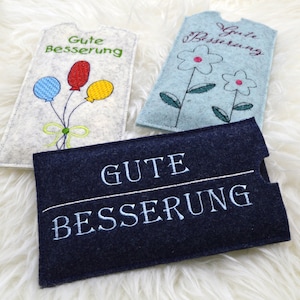 Fichier de broderie couverture chocolat get well Soon SET