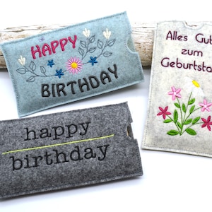 Fichier de broderie couverture chocolat anniversaire joyeux anniversaire