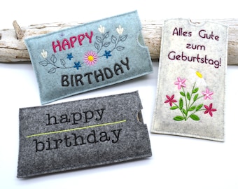 Embroidery file chocolate cover birthday happy birthday