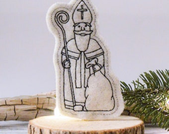Embroidery file Nikolaus ITH Saint Nicholas stick embroidery file