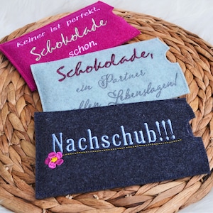 Fichier de broderie couverture chocolat énonciations chocolat SET